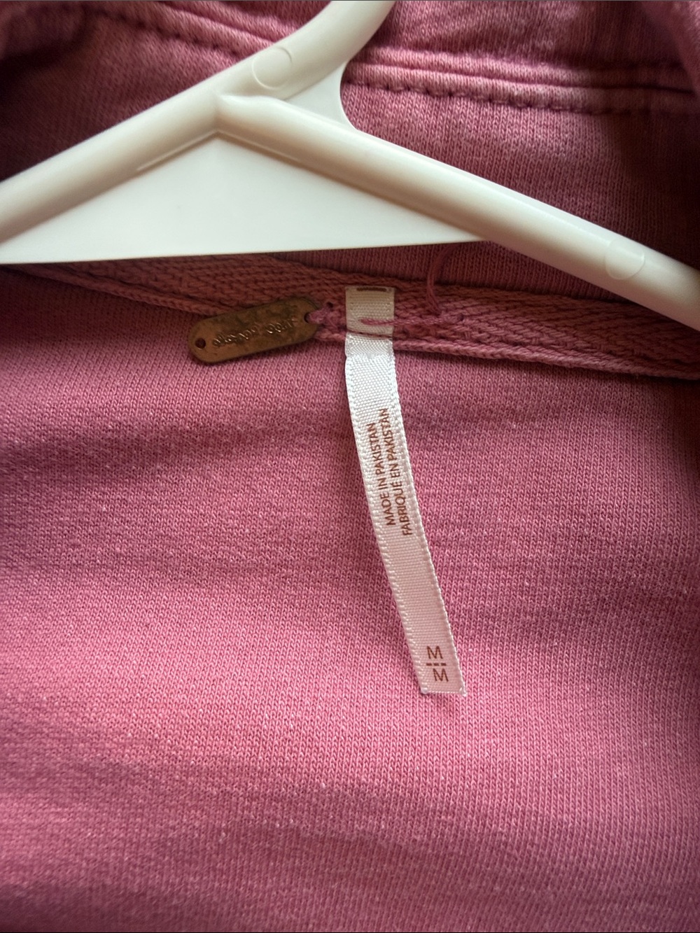 Pink Button-Front Free People Shacket - Picture 2 of 3